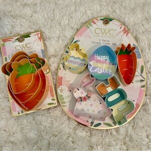 Cook With Color 5pc Spring & 3pc Carrot Cookie Cutter Set NWT